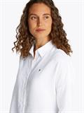 ESS LINEN LOOSE 3-4 SLEEVE SHIRT th optic white