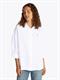 ESS LINEN LOOSE 3-4 SLEEVE SHIRT th optic white