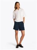 ESS LINEN RELAXED S/S SHIRT th optic white
