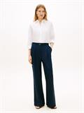 ESS LINEN ROUND HEM LS SHIRT th optic white