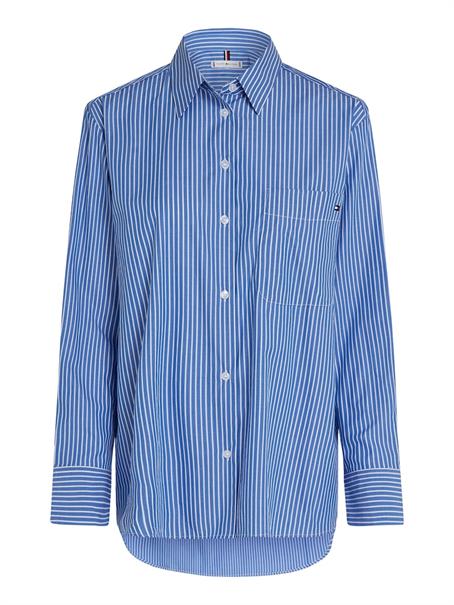 ESS POPLIN EASY FIT SHIRT blue stp