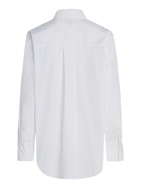 ESS POPLIN EASY FIT SHIRT th optic white