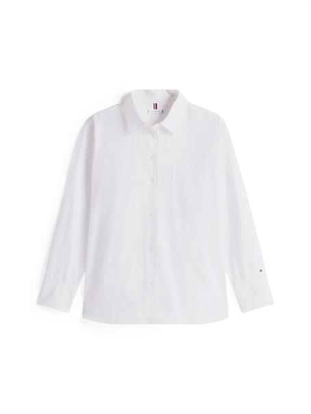ESS POPLIN EASY FIT SHIRT th optic white