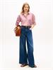 ESS POPLIN EASY FIT SHIRT wide banker stp ecru liberty red