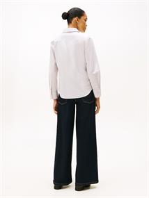 ESS POPLIN REGULAR SHIRT hugh stp- lavendar ash