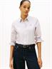 ESS POPLIN REGULAR SHIRT hugh stp- lavendar ash