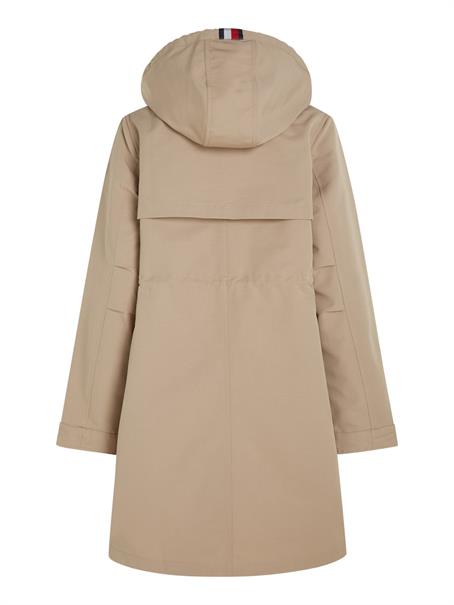 ESSENTIAL COTTON BLEND PARKA beige