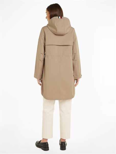 ESSENTIAL COTTON BLEND PARKA beige