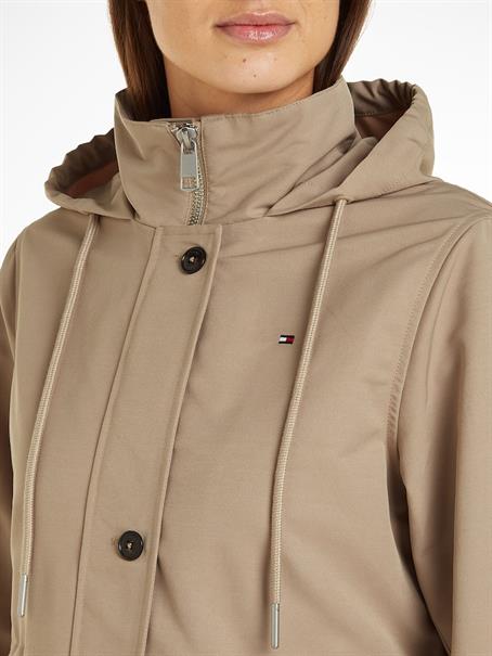 ESSENTIAL COTTON BLEND PARKA beige