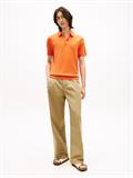 ESSENTIAL COTTON KNITTED POLO brilliant orange