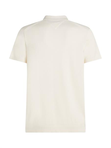 ESSENTIAL COTTON KNITTED POLO ivory petal