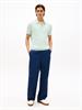 ESSENTIAL COTTON KNITTED POLO minty essence heather