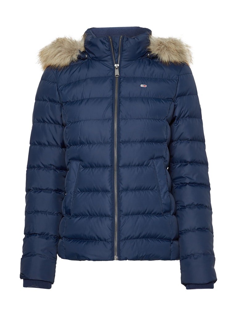 Tommy Jeans Damen Jacke Dw0dw08588 Twilight Navy - daunenjacke mit kapuze