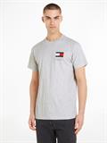 ESSENTIAL FLAG TEE EXT silver grey