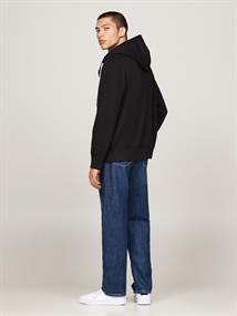 ESSENTIAL FLEECE ZIP THROUGH black