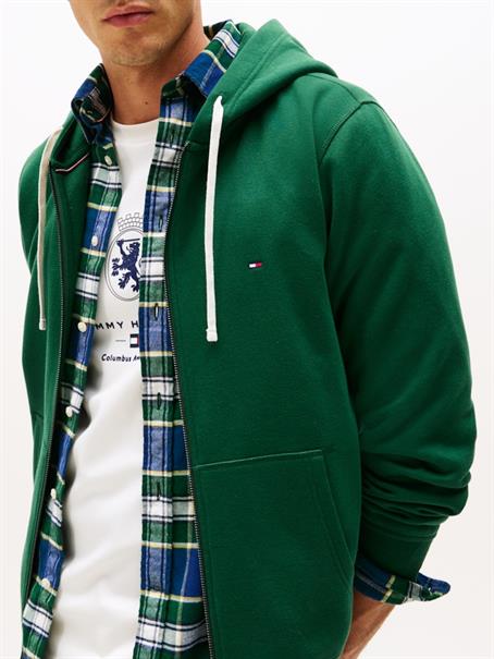ESSENTIAL FLEECE ZIP THROUGH ornamental green