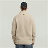 Essential half zip knit dk brick