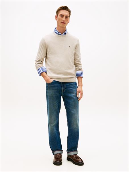 ESSENTIAL SSNL COTTON CREW NECK sandalwood heather