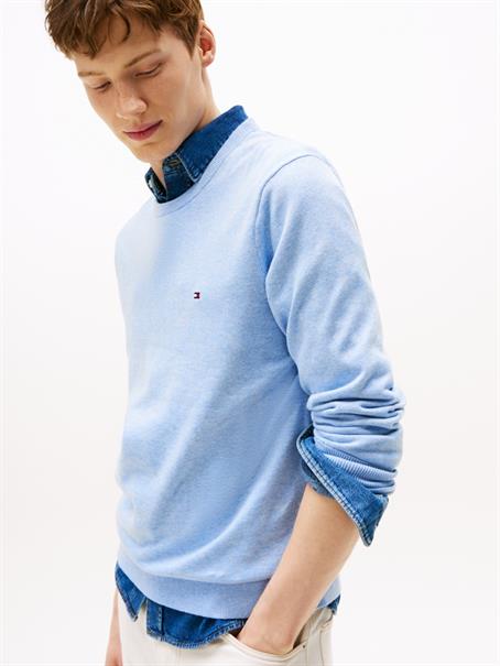 ESSENTIAL SSNL COTTON CREW NECK vessel blue heather