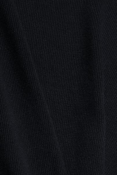 Essential Strickkleid mit Bio-Baumwolle black