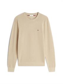 ESSENTIAL STRUCTURE CREW NECK batique khaki heather