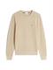 ESSENTIAL STRUCTURE CREW NECK batique khaki heather