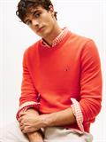 ESSENTIAL STRUCTURE CREW NECK brilliant orange