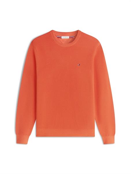 ESSENTIAL STRUCTURE CREW NECK brilliant orange