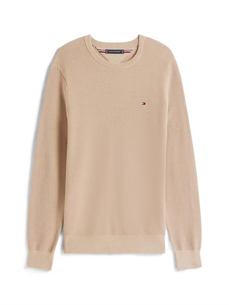 ESSENTIAL STRUCTURE CREW NECK coastal taupe