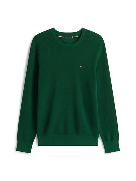 ESSENTIAL STRUCTURE CREW NECK ornamental green heather