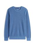 ESSENTIAL STRUCTURE CREW NECK petrol blue heather