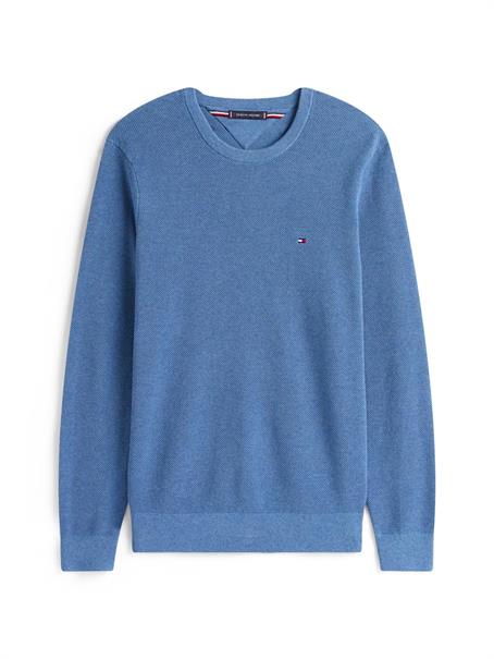 ESSENTIAL STRUCTURE CREW NECK petrol blue heather