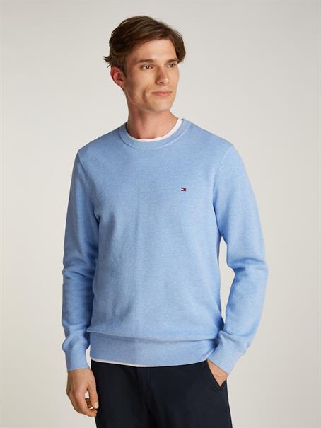 ESSENTIAL STRUCTURE CREW NECK vessel blue heather