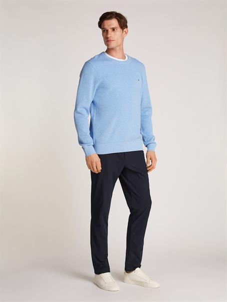 ESSENTIAL STRUCTURE CREW NECK vessel blue heather