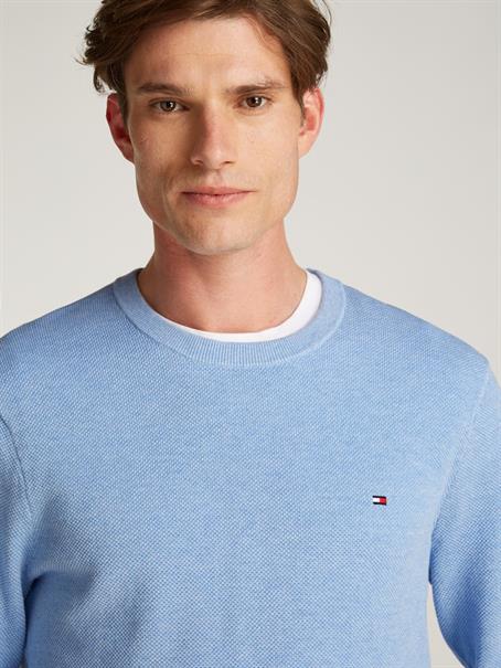 ESSENTIAL STRUCTURE CREW NECK vessel blue heather