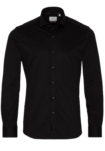 ETERNA Jersey Shirt Jersey Langarm schwarz