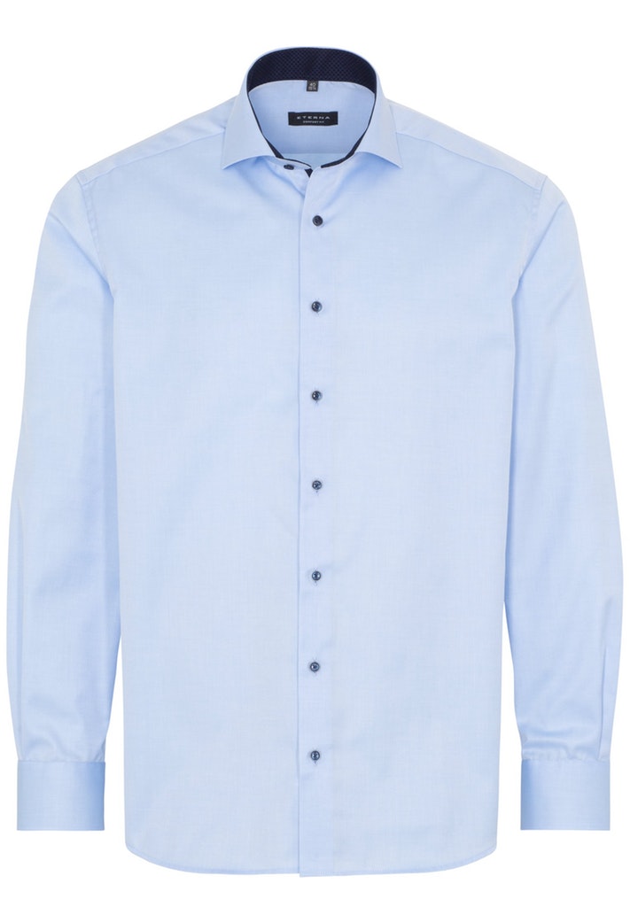Eterna Herren Hemd 8819 E15v Blau - basic shirt
