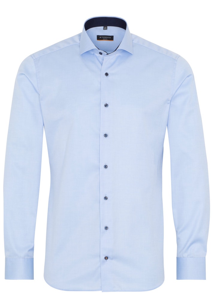 Eterna Herren Hemd 8819 F142 Blau - basic shirt