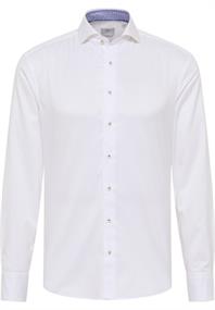 ETERNA unifarbenes Soft Tailoring Shirt SLIM FIT off-white
