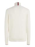 EXAGGERATED STRUCTURE ROLL NECK ivory