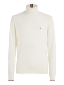 EXAGGERATED STRUCTURE ROLL NECK ivory