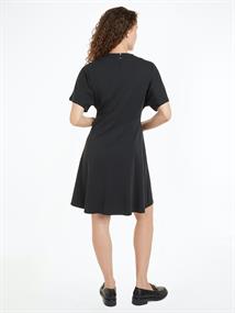 F&F INTERLCK MODAL KNEE DRS SS black