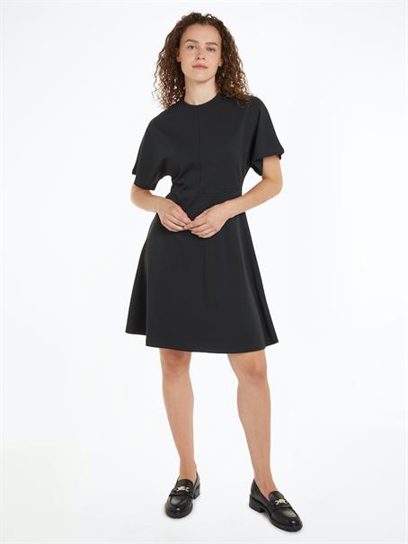 F&F INTERLCK MODAL KNEE DRS SS black