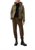 Fabric-Mix-Jacke olive