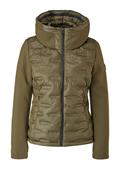 Fabric-Mix-Jacke olive