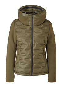 Fabric-Mix-Jacke olive