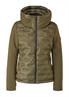 Fabric-Mix-Jacke olive