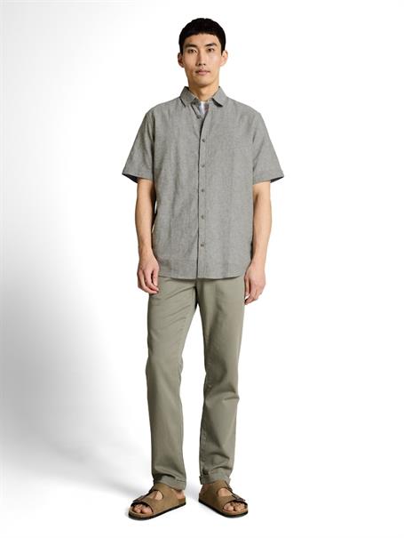 faded leaf green chambray