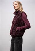 Fake Fur Weste jazz berry