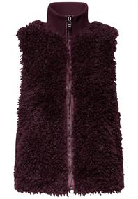 Fake Fur Weste jazz berry